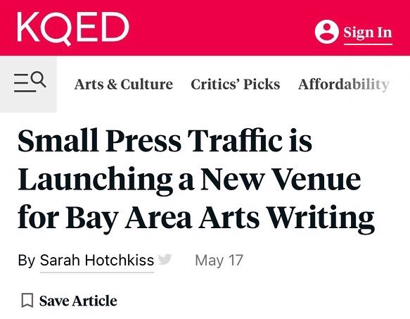 smallpresstraff's tweet image. Support SPT on the cusp of a new era! We’re approaching our 50th anniversary - help us reach our $20,000 goal! bit.ly/37ZYWcC 
&amp;amp; check out the🚨KQED exclusive🚨by @sahotchkiss here bit.ly/3lkUhVE