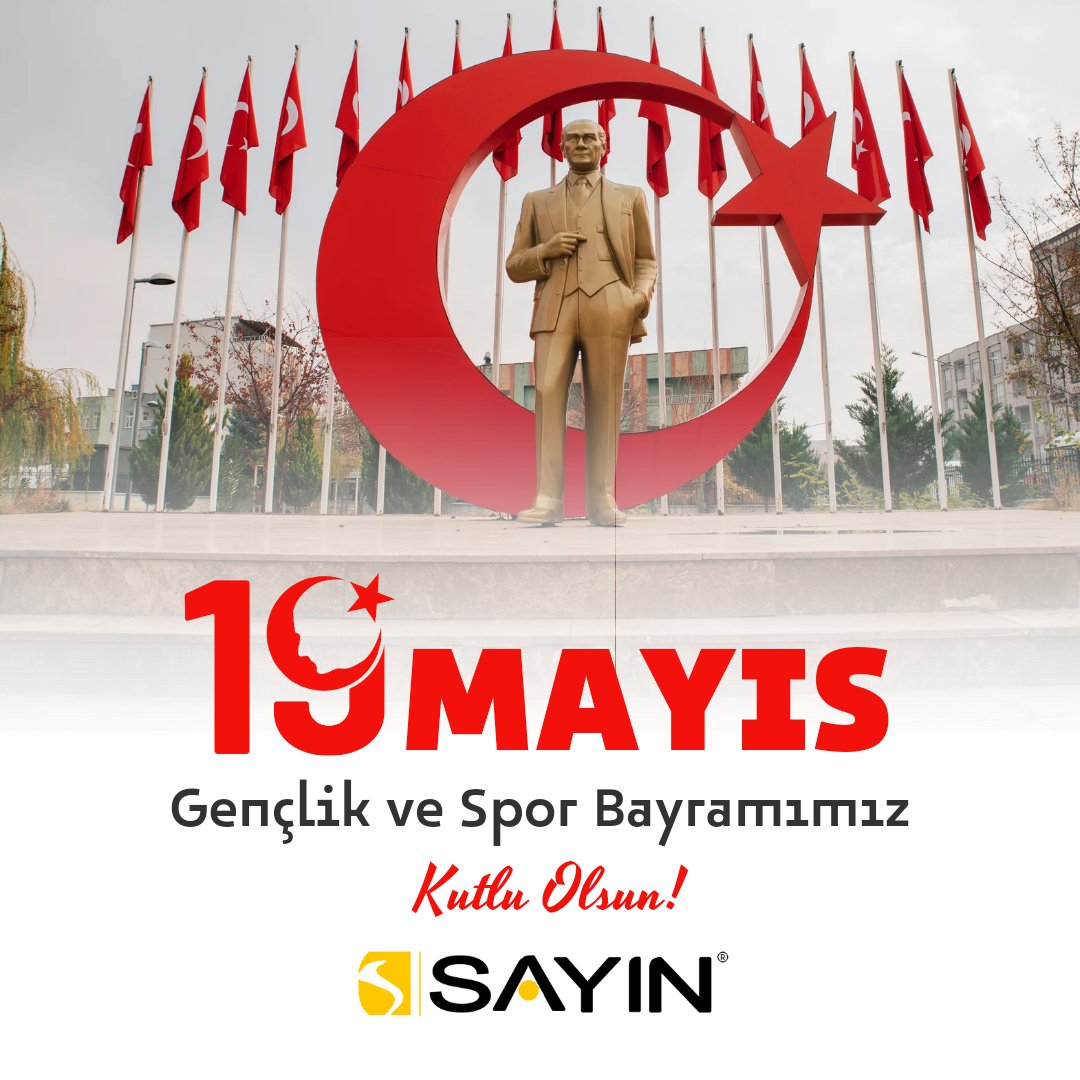 synprefabrik's tweet photo. 19 Mayıs Atatürk’ü Anma , Gençlik ve Spor Bayramını kutluyoruz. https://t.co/UVsSoXYcPL