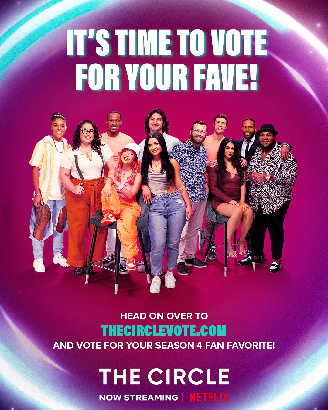 The Circle on Netflix on X: ALERT! It's time for YOU to rank this season's  players! Vote for the season 4 fan favorite now at    / X