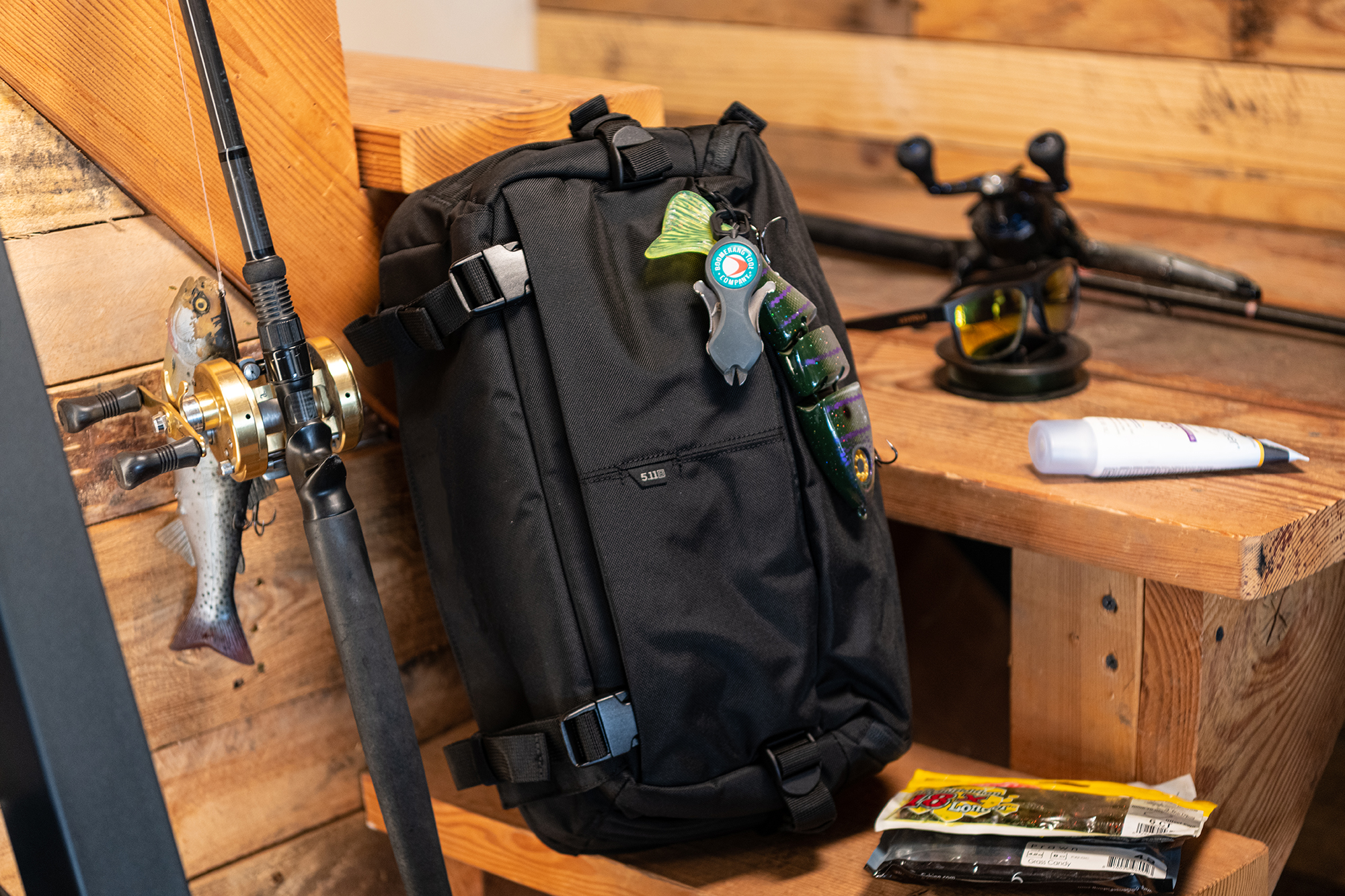 5.11 Tactical on X: Gone fishing 🎣 Keep your tackle close at hand in the LV10  Sling Pack. #AlwaysBeReady  / X