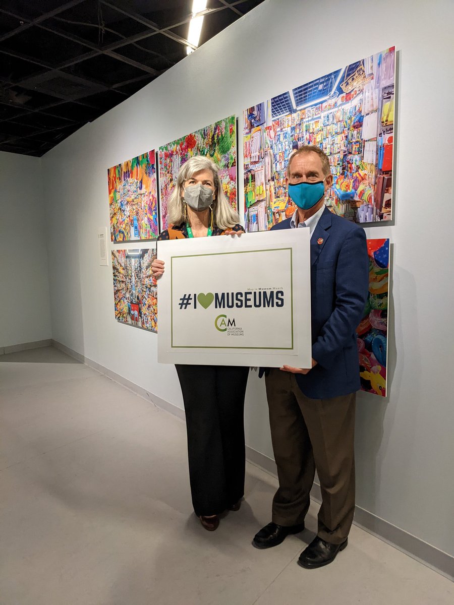calmuseums's tweet photo. Glad to see Senator @BobWieckowskiCA here at @TheCAMuseum with Interim Director Jennifer Caballero to celebrate #MayisMuseumMonth #ThePowerOfMuseums! https://t.co/IRH87cULK9