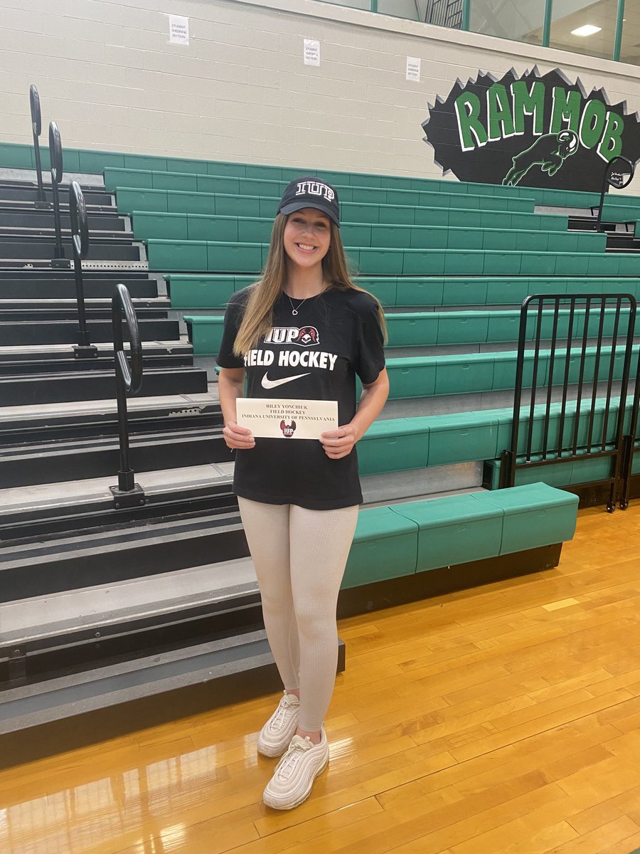 So proud of our very own Riley as she signs to IUP to continue playing field hockey!! #CDFH