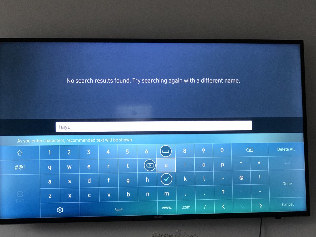 Alexburf's tweet photo. @hayuhelps my Hayu app has just deleted off my Samsung tv and now I can’t find it to reinstall?? Working on my iPad but I wanted to watch on my tv. https://t.co/wp2vdrSksN
