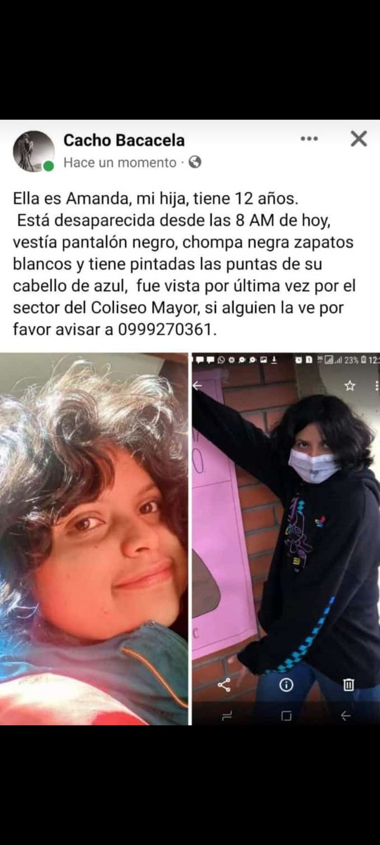 Azuliiita87's tweet photo. Por favor difundir esta información https://t.co/kDBDpuCWRc