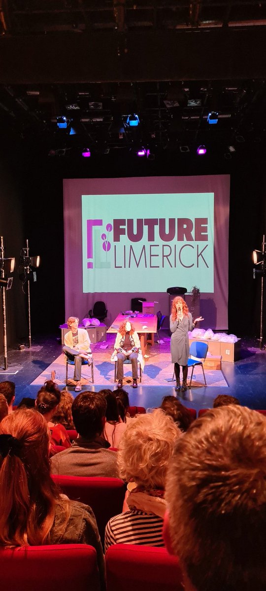 BelltableLimk's tweet photo. About to kick off Sustainability: The Next Generation with @ManchanMagan Saoirse Exton and @BookofLeavesPod #FutureLimerick https://t.co/GGQeCDrnWn