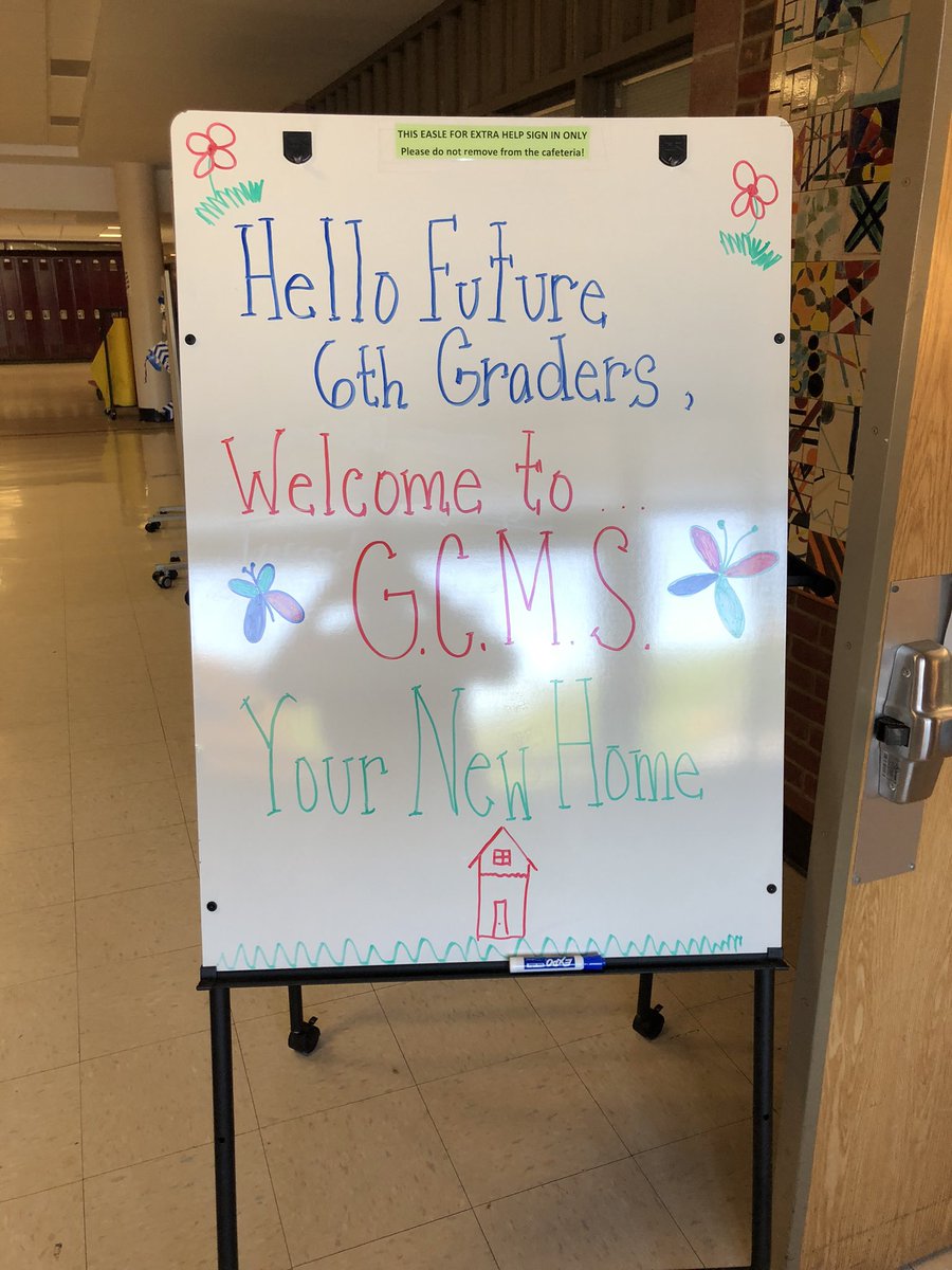 GCMS_Guidance's tweet photo. Hello Future 6th Graders! Stratford’s 5th grade trip to the GCMS. @GCMS_Guidance @GoGCMSPrincipal @ddfasano41 @GCMSAP https://t.co/qVWNP1hXf7