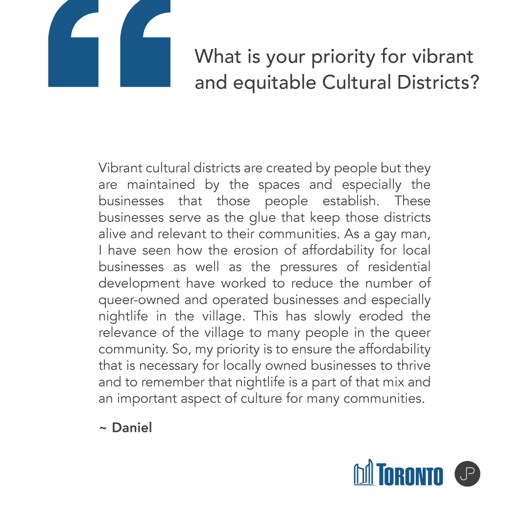 CityPlanTO's tweet photo. Share your ideas about the @cityoftoronto's new Cultural Districts Program. Complete a brief survey by May 20 to identify key priorities and concerns the program should address: https://t.co/qe3uDSngXF #CityofTO #haveyoursay #GetInvolvedTO https://t.co/5d4fzW5Q2q