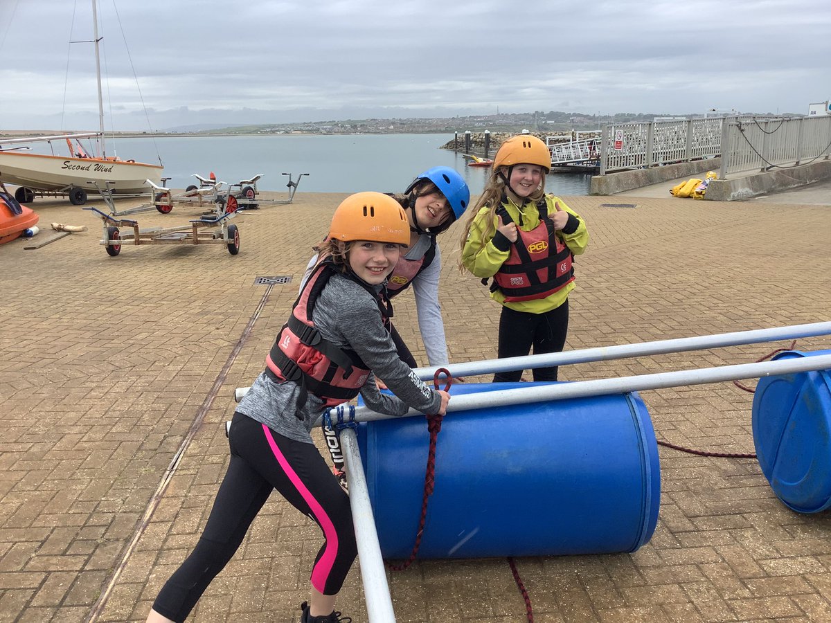 StPetersPilning's tweet photo. And the tales of Day Three continue! After lunch, Groups One and Two ventured off-site to partake in raft building, while group Three stayed for their own sensory walk and some rock climbing 😺 https://t.co/xFZSXYNP6G
