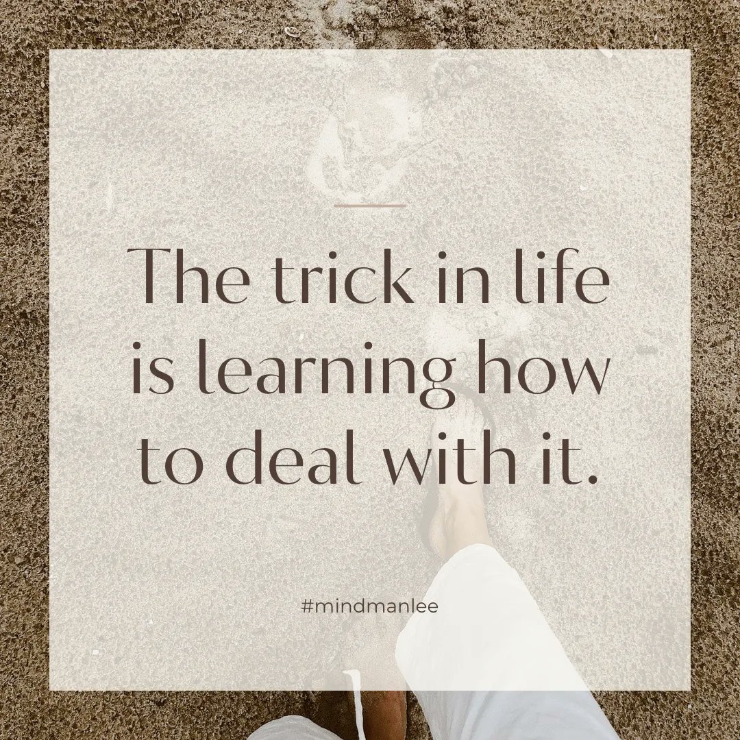 LeeSpelzini's tweet photo. Life isn’t always easy or kind. But the trick is to learn to deal with it and all that happens.
#life #tricks #notalwayseasy #acceptance #grit #rollwithit #mindmanlee https://t.co/S8JlWYZCvr