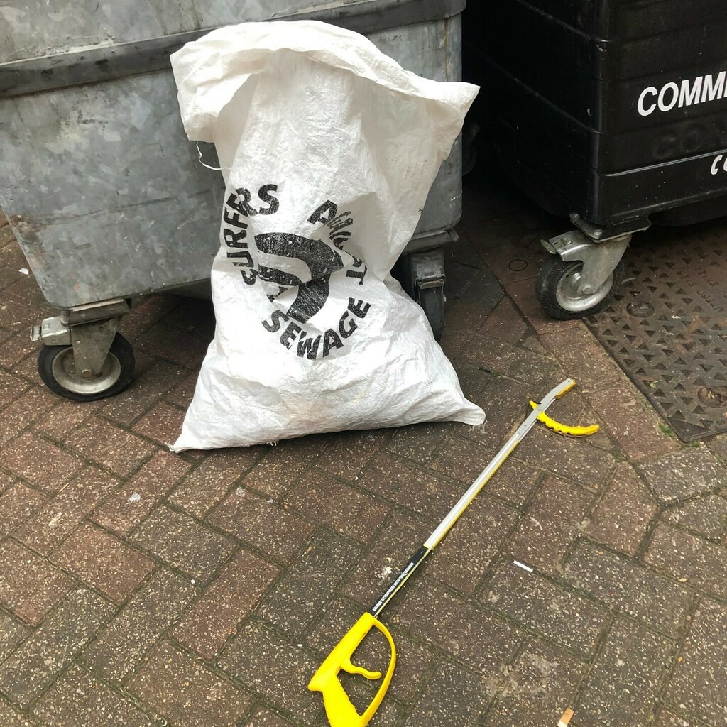 Another day, another bag of rubbish!⁠
⁠
⁠
#MillionMileClean #SurfersAgainstSewage #BeachClean #RiverClean #MountainClean #StreetClean #OceanOptimism #PlasticPollution #MarineConservation #SaveOurSeas #PlasticFree #ZeroWaste #MiniBeachClean