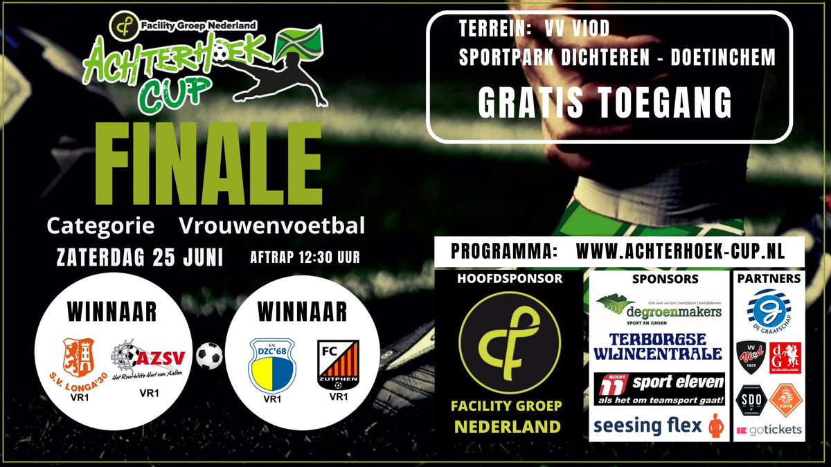 AchterhoekCup's tweet photo. @AZSV_Aalten VR 1 wint met 6-0 van @longa30 VR1 en speelt op zaterdag 25 juni de finale tegen de winnaar @dzc68 VR1 / @fc_zutphen VR1 https://t.co/cjtJCJU5S7