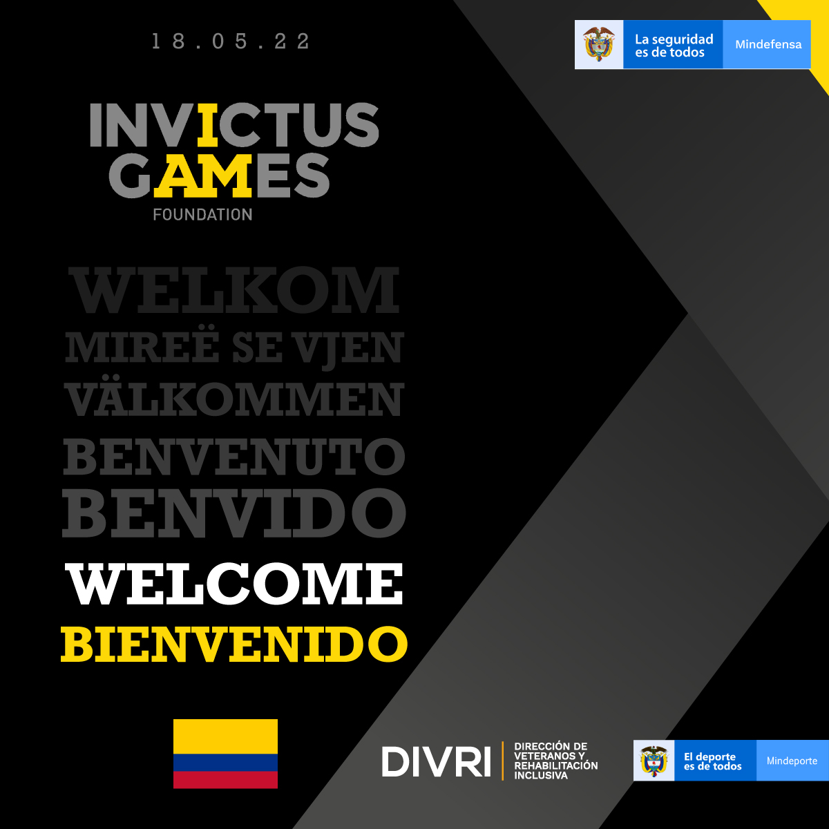 MilitarCentral's tweet photo. Hoy anunciamos el ingreso de Colombia a la Comunidad de Naciones Invictus. Gracias Veteranos por el amor y resiliencia en el deporte.

@WeAreInvictus 
#ConTodasNuestrasFuerzas
#JuntosPorNuestrosVeteranos https://t.co/Lb3zI7SEdr