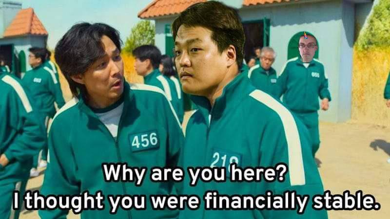 CryptoCoinCoach's tweet image. Do Kwon @stablekwon at squid games 2

Which round he will last this time?
_
Giving away 5 Lifetime Memberships to CCC.io private club for 5 random retweets!

#Airdrop #LUNA $LUNA $UST #UST #LUNAtics