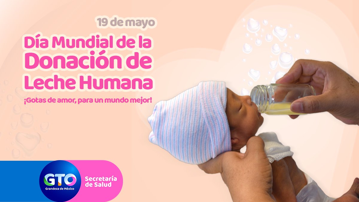 saludgobgente's tweet photo. #Sabíasque, donar leche humana genera que más bebés que se encuentran hospitalizados, tengan acceso a un mejor alimento.
19 de mayo ¡Día Internacional de Donación de Leche Humana! #Lactancia https://t.co/4vQwgh1X6H