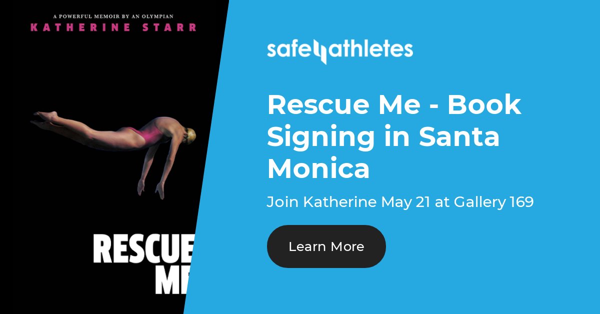 Safe4Athletes's tweet photo. Booking Signing in Santa Monica May 21 - https://t.co/OSABGeXyNp https://t.co/3GOqkzEBd2