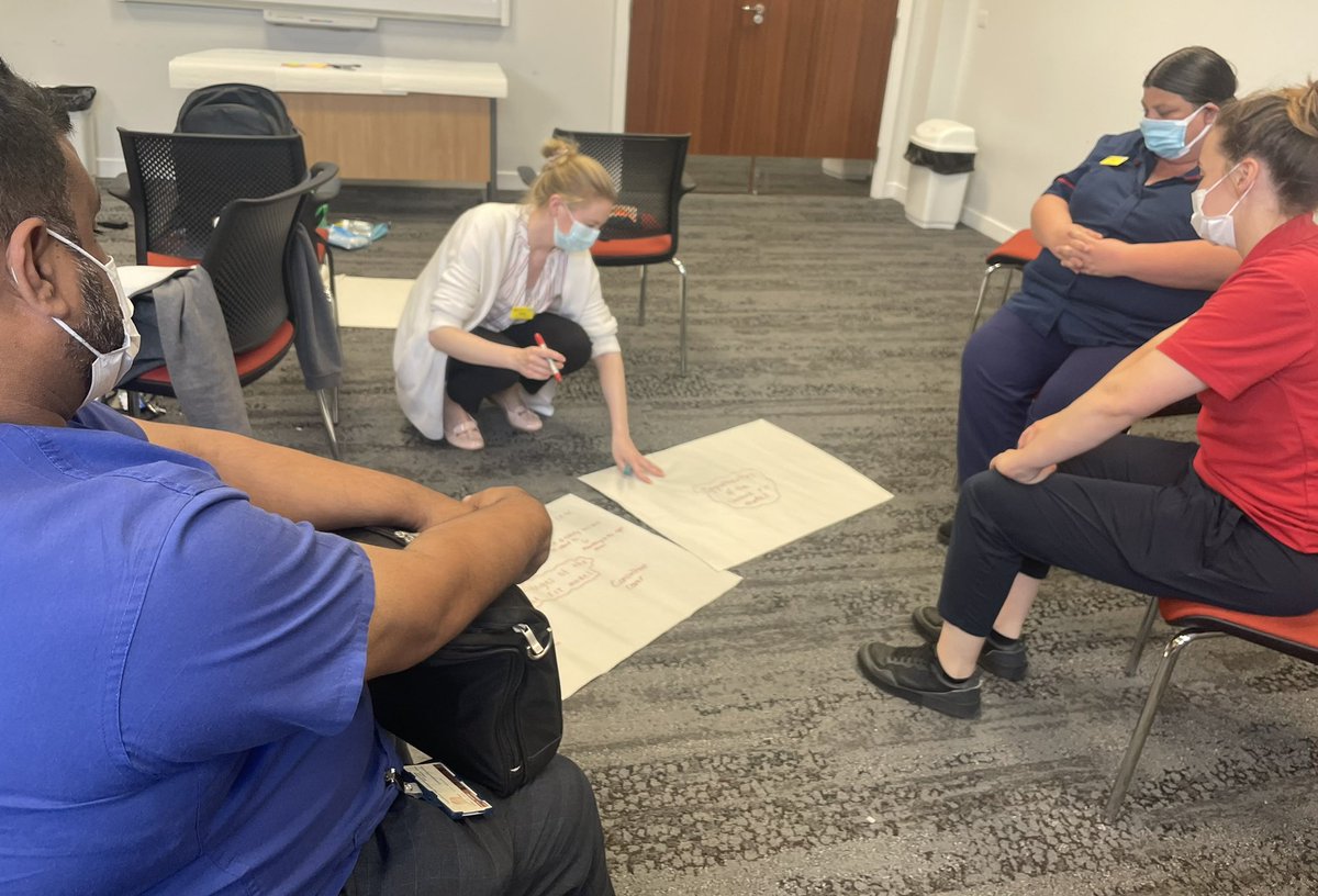 SwbhFIT's tweet photo. Fantastic example of the power of true MDT working at the Frailty QIHD today.

When nurses, ACPs, therapists, doctors and managers genuinely come together with one aim - improved patient services - everybody wins! 💪

 #Frailty #MDTWorking #OneTeamOneDream https://t.co/T8kKDtx1DL