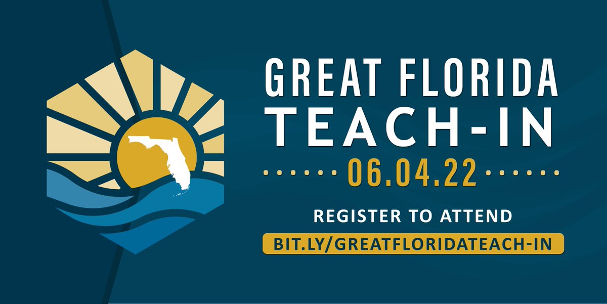 Register now to participate in the Great Florida Teach-In, Florida’s only statewide job fair. You do not want to miss this opportunity to meet with hiring personnel from across the state! bit.ly/greatfloridate…