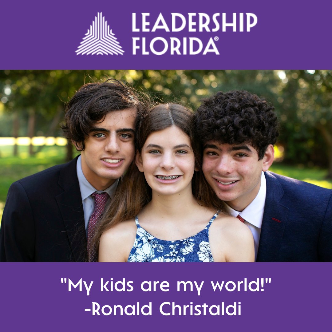 LeadershipFla's tweet photo. Introducing Ron Christaldi, #CornerstoneClass36, our #400in40 Lifetime Member feature!

In celebration of #LeadershipFlorida’s 40th anniversary, Ron is honoring his children with his gift to Leadership Florida!

Thank you Ron, for your continued support!

Sponsor: @BankofAmerica https://t.co/r2xoa0Diej