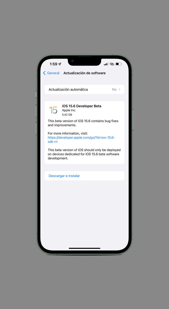 jeff_umanzor's tweet image. iOS 15.6 Developer Beta 1 has been released by Apple! #ios156