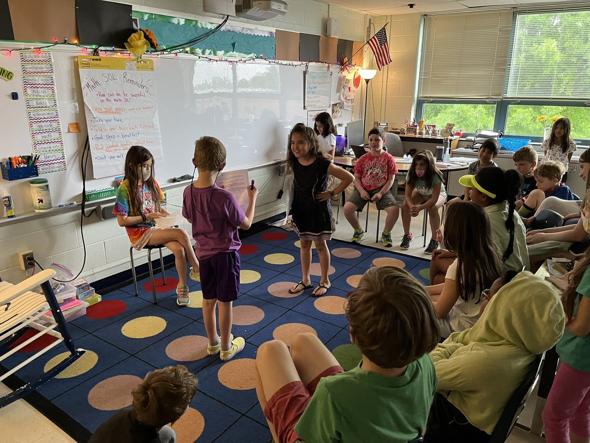 crgildea's tweet photo. A little readers theater to take the stress out of SOL days! These kids can ACT! @ColumbiaES_fcps https://t.co/gWiIyytOy6
