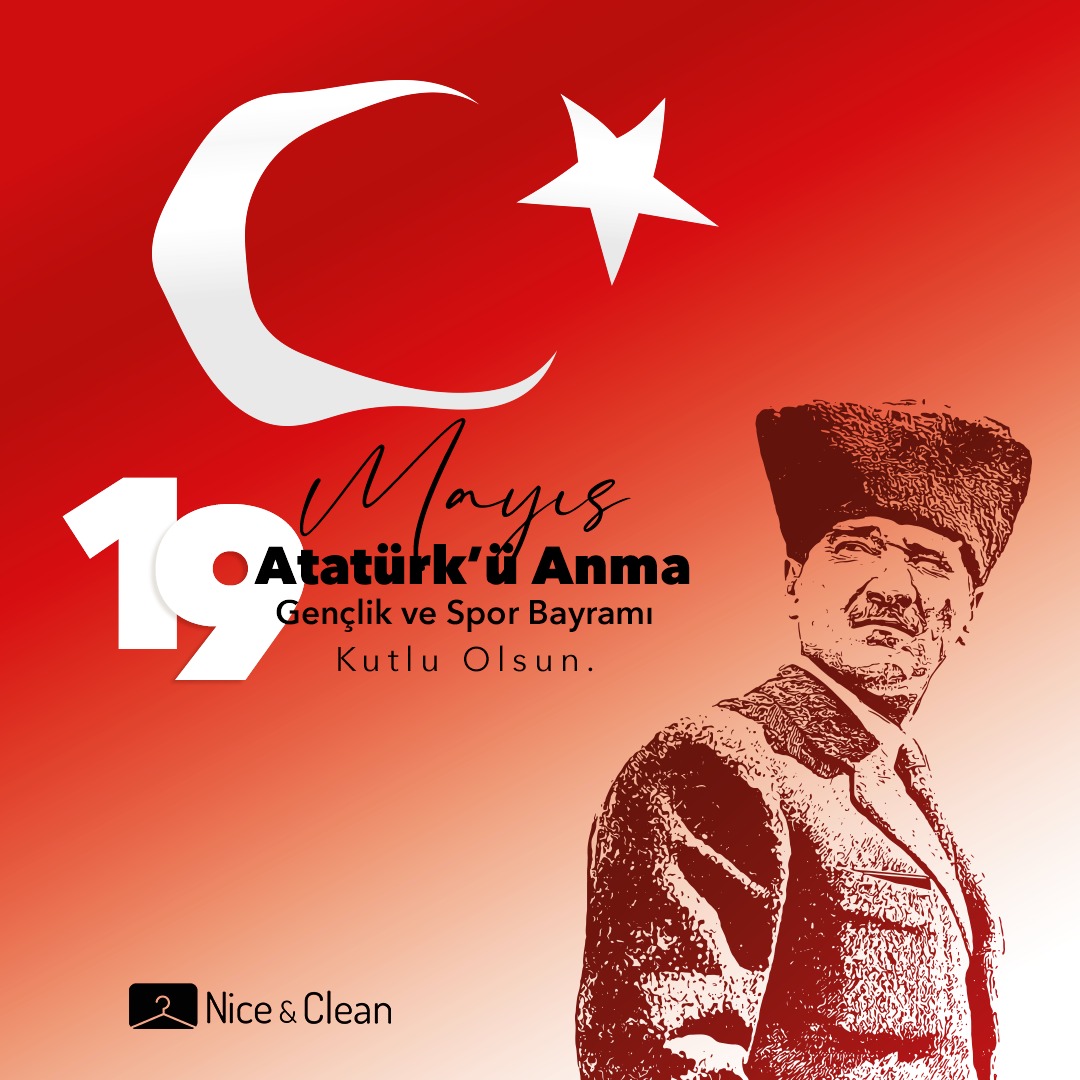 niceandcleantr's tweet photo. 19 Mayıs Atatürk’ü Anma Gençlik ve Spor Bayramımız kutlu olsun!

#19Mayıs #AtatürküAnmaGençlikveSporBayramı #Gelecek #Bayram #Gençlik https://t.co/suwWSYUb5w