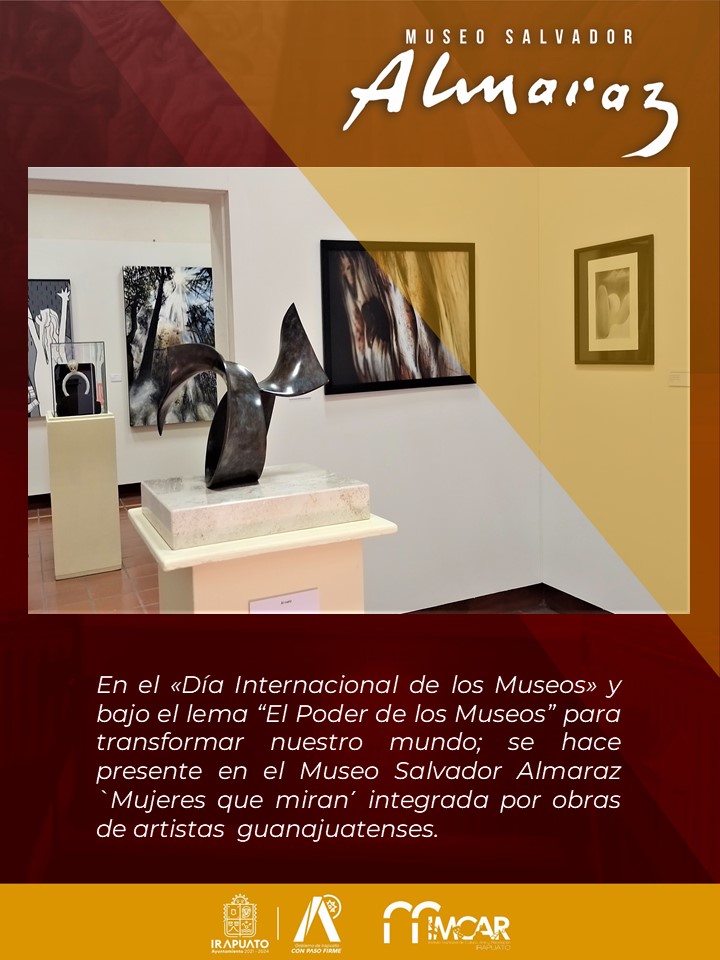 En el #DíaInternacionaldelosMuseos te invitamos a visitar la exposición "Mujeres que miran" la encontraras en nuestras instalaciones. ¡No faltes!