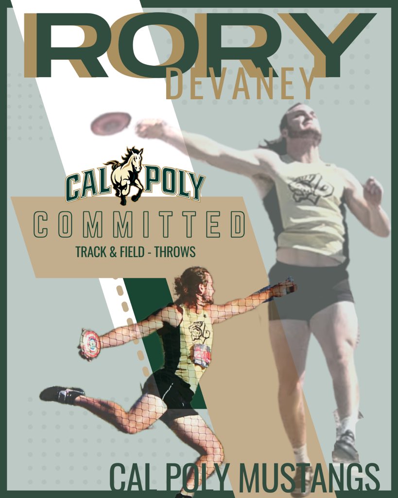 Signed, sealed, delivered…

Rory has officially accepted his scholarship to throw for the Cal Poly Track &amp; Field team! We are so so proud of his dedication and grit these last 4 years.

Go Mustangs! 🎉 <a href="/DevaneyRory/">Rory Devaney</a>