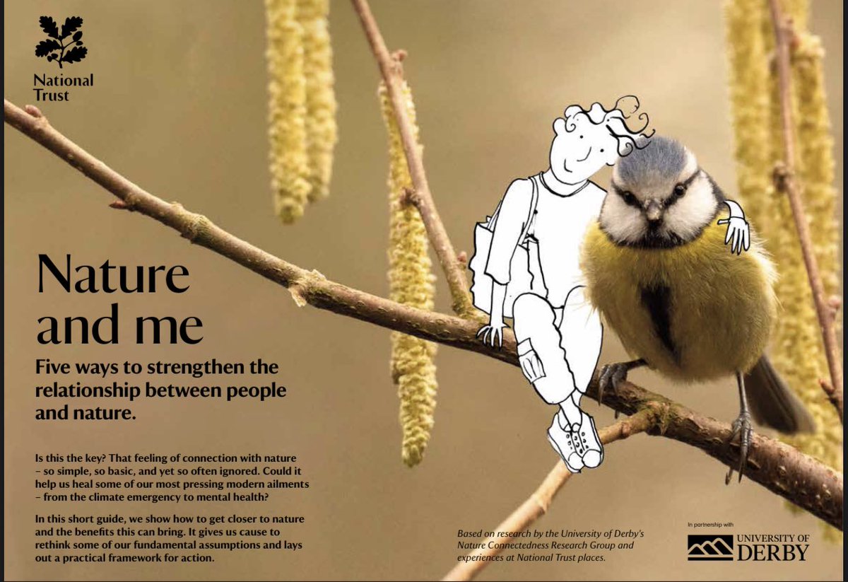 Love this Nature and Me booklet produced by @DerbyUni and @nationaltrust A really interesting read! ncxrg.wp.derby.ac.uk/wp-content/upl… #natureconnectedness #natureconnection #naturelover #sustainability #ClimateEmergency #biodiversity