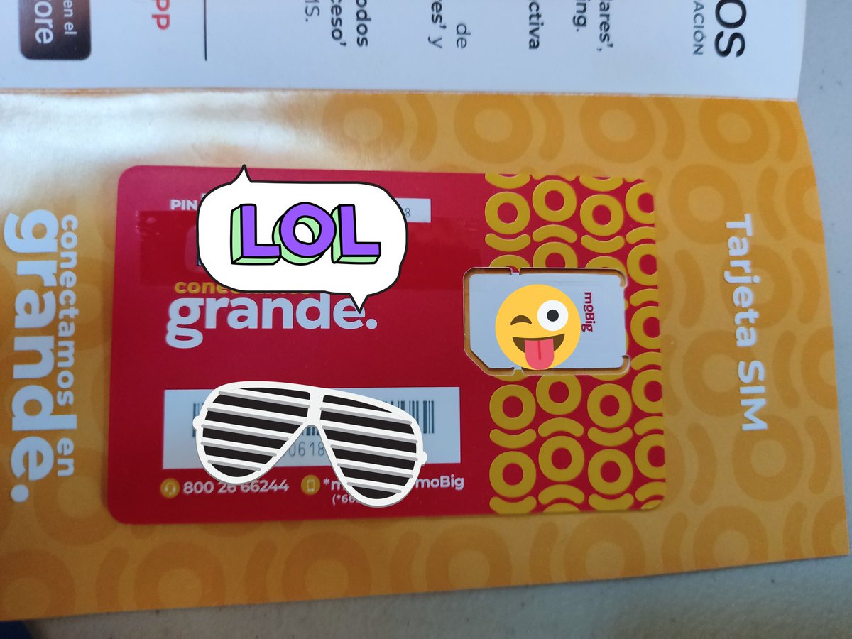 costilla's tweet photo. Pues ya me llego mi chip de telefonía móvil de #mobig vamos a probarlo #ovm https://t.co/2gnju6cvsI