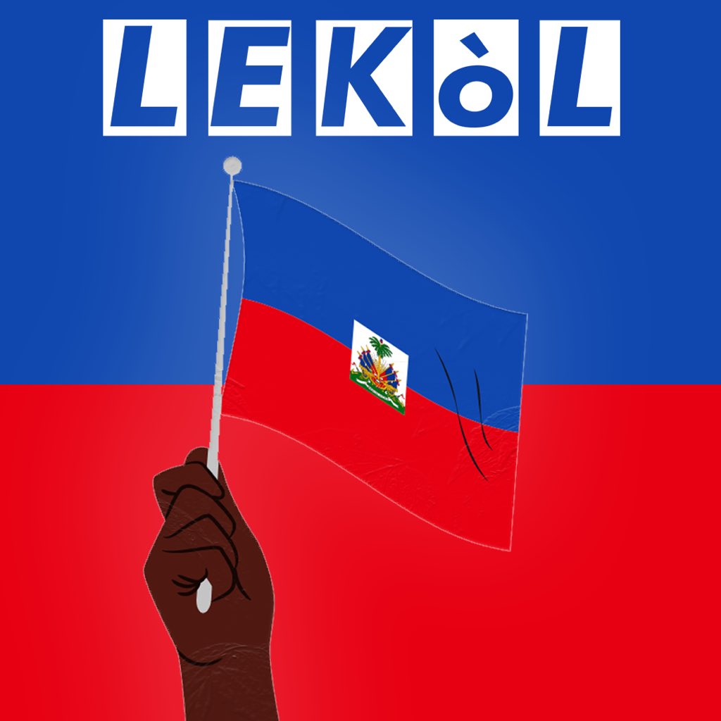 lekolht's tweet photo. Chaque jour, notre drapeau racontent l'histoire de ce que nous sommes en tant que nation. Nous souhaitons une bonne fête du drapeau à tous les Haïtiens, merci de collaborer pour qu'il continue à flotter plus haut. #fetdrapo https://t.co/EygNwCInkG