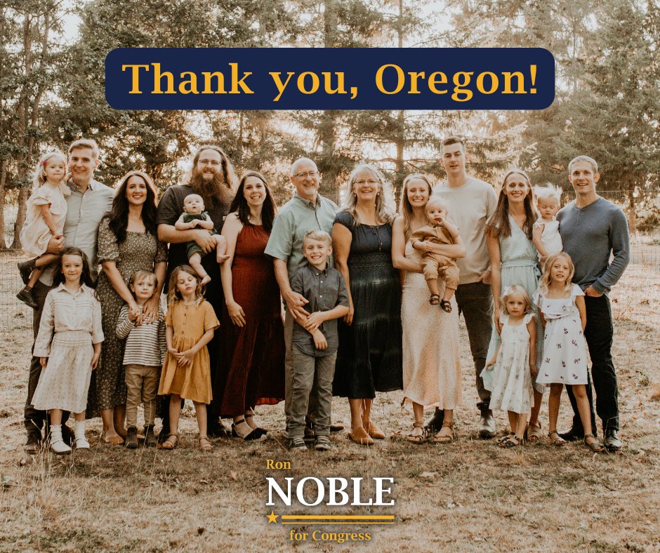 NobleForOregon's tweet photo. I have said throughout this race that I view the other Republican candidates as my colleagues, and I sincerely hope that we can all come together, united behind our common values, to secure a win in November. I look forward to working with Mike Erickson to elect a strong voice /1 https://t.co/gOpR6sZM30