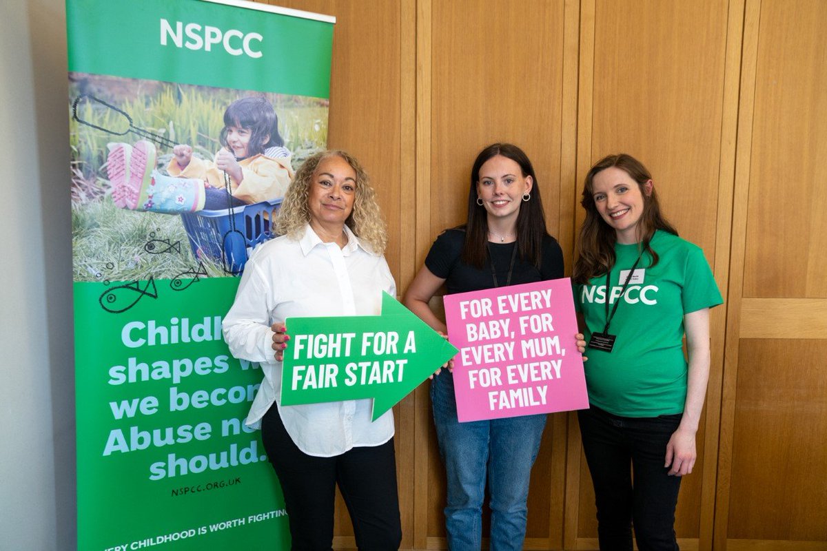 KimJohnsonMP's tweet photo. Standing with @NSPCC in their #FightForAFairStart campaign to increase access to mental health support for new parents. https://t.co/t7grC3AQWT