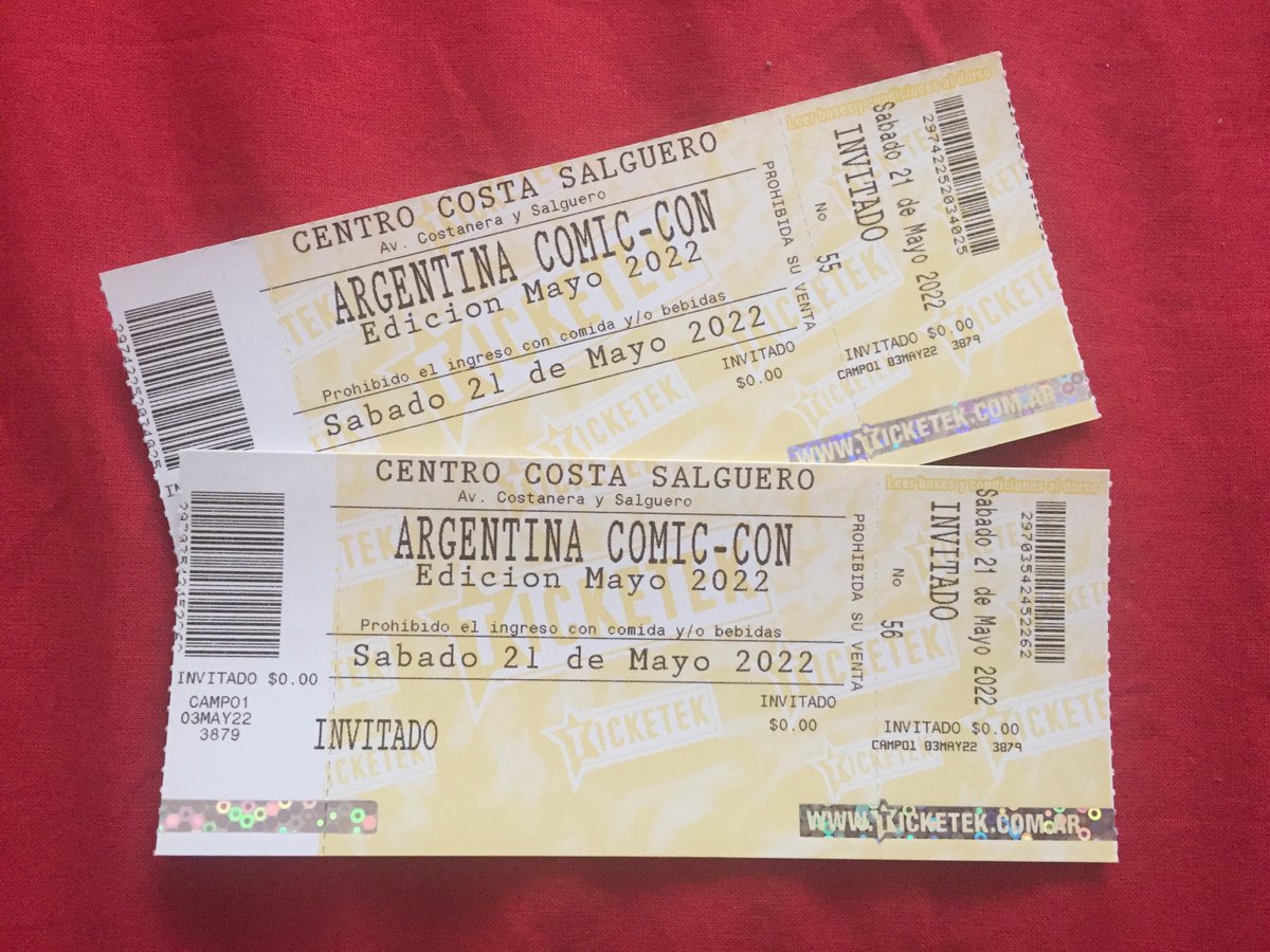 soyleogonzalez's tweet photo. ¡Amigos! Tengo un par de entradas para la Comic-Con para el sábado 21. Obviamente, el premio se retira en CABA, así que les pido que participen sólo los que pueden retirarlo o mandarlo a buscar. Se lo ganan así:

✅Seguir a esta cuenta
✅RT a este tuit

¡Suerte a todos! https://t.co/8xsMhKNEZt