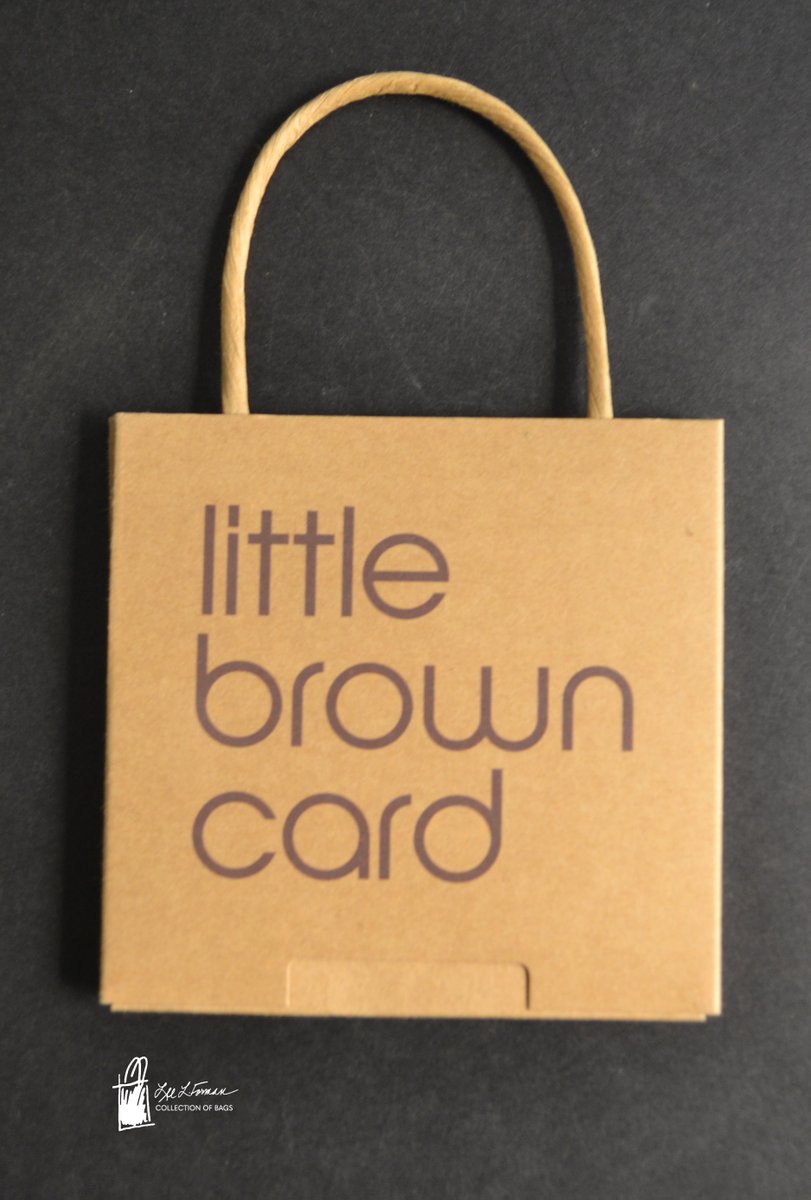 140/365: Gift cards are common today but did you know they only date to 1994? Neiman Marcus was first to sell gift cards but Blockbuster was first to put them on display in store. This gift card from Bloomingdale's uses a play on the 'big brown bag' design. 