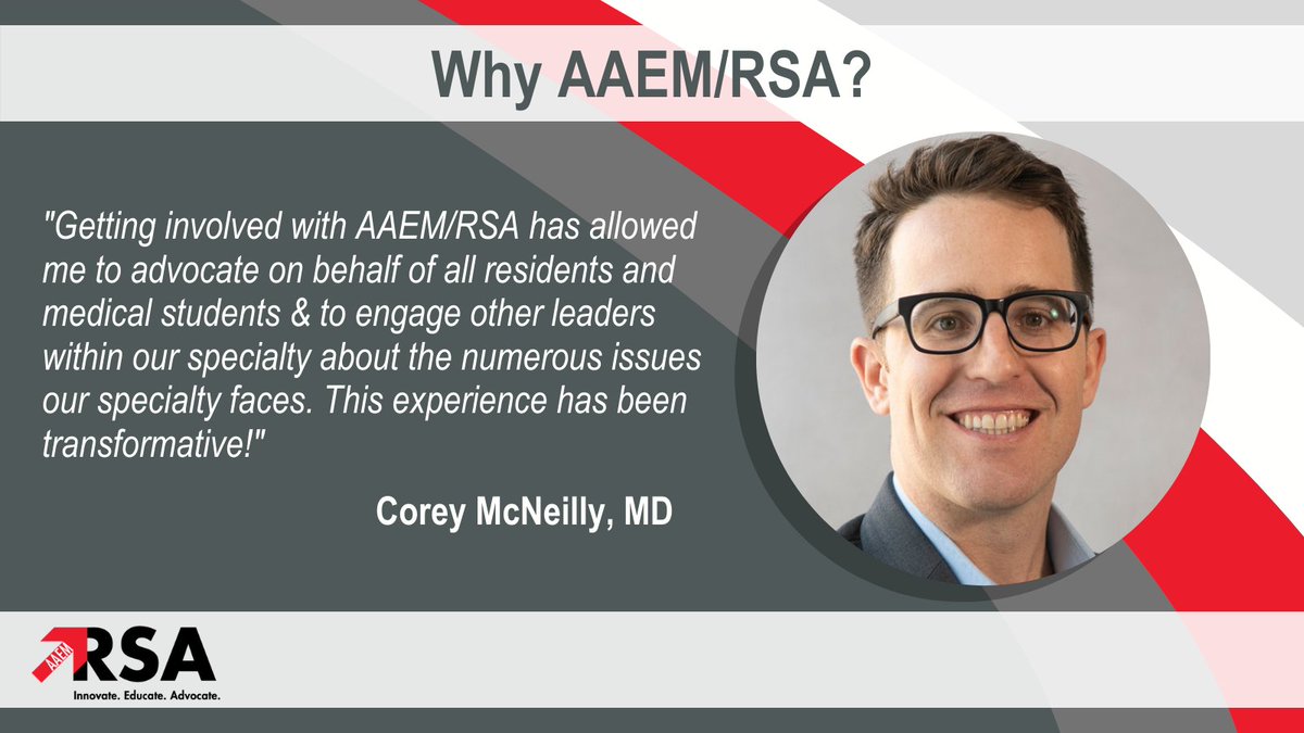 We advocate for you today &amp; tomorrow! 

Join or renew today to be part of building a better future for all EM residents, students, &amp; physicians! aaemrsa.org/membership