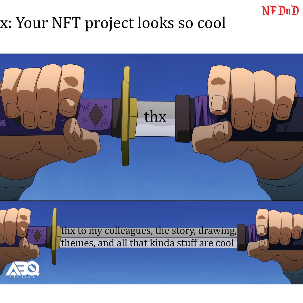 👉👈 it's so emotional 
⚔️Btw check out our story-based D&amp;D and RPG-themed NFT project. 
<a href="/opensea/">OpenSea</a> , Discord, etc links in bio.
📜If you want to join our Giveaway, you can join our discord server.

#DnD #RPG #nfdnd #EthereumNFT #OpenSeaNFT #Geek #Giveaways #NFTGiveaway