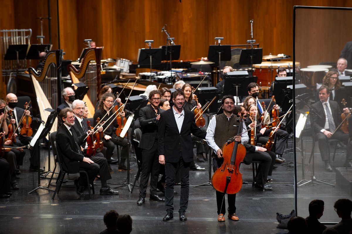 yvesdhar's tweet photo. Beyond humbled that after 5 yrs in the making, #Automation was met with standing ovations at its #WorldPremiere #performances! A thrill to make #music w/ @TeddyConducts &amp; @LouOrch. Cannot thank #friend &amp; #composer @AdamSchoenberg_ enough for writing such an #epic &amp; moving work. https://t.co/B5zZeEfpK6