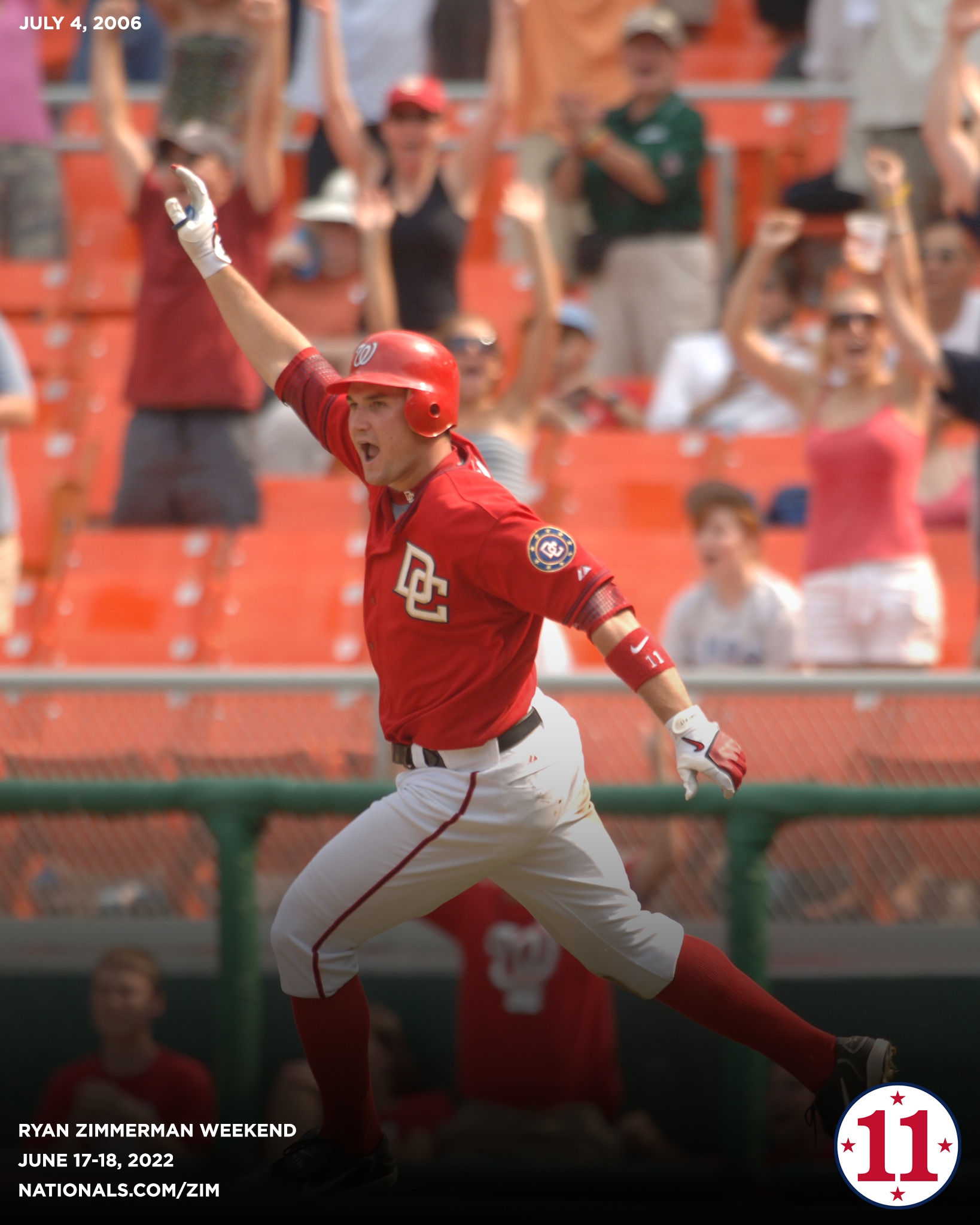 Washington Nationals on X: Ryan Zimmerman hit the second walk-off home run  of his career on July 4, 2006, a three-run shot off Joe Borowski. 👑 //    / X