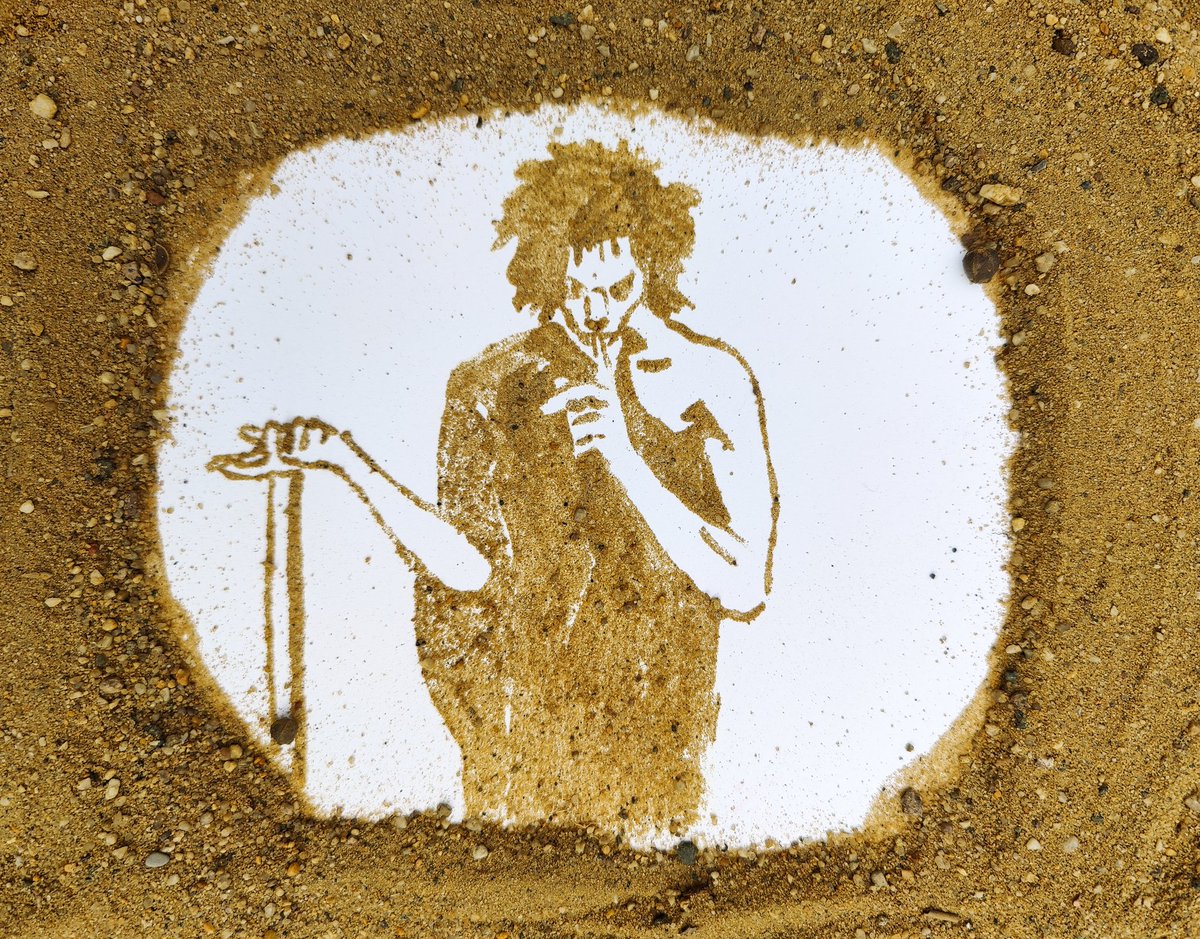 TeamHashtagGish's tweet photo. #BookBash #Item84
Create a character from Neil Gaimanโs The Sandman out of sand and tweet it to @neilhimself & tag #GISH and #BookBash.
Done by @itsakrissi https://t.co/YMkAp8EsJg