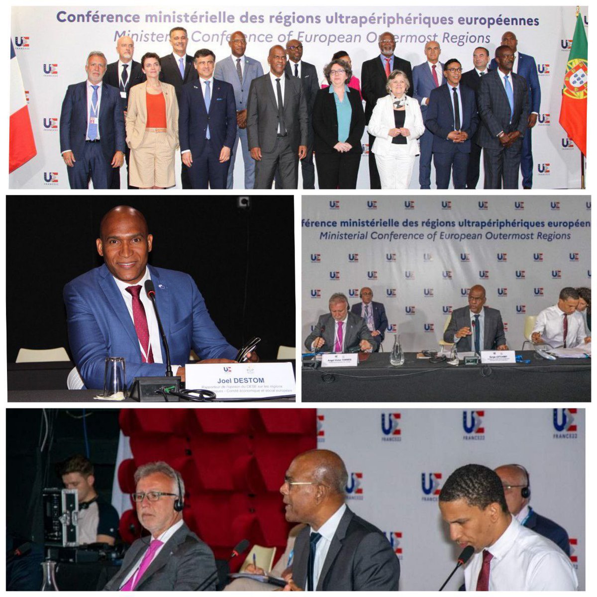 #PFUE2022 #MartiniqueRUP2022
Merci à <a href="/EESC_President/">Séamus Boland</a> de me donner l’occasion de porter la voix du <a href="/EU_EESC/">European Economic and Social Committee</a> à la Conférence ministérielle des RUP. 
Oui à une implication lucide et courageuse de ceux qui font, qui vivent les territoires!
#FaireEuropeAutrement #GagnerAvenirEnsemble