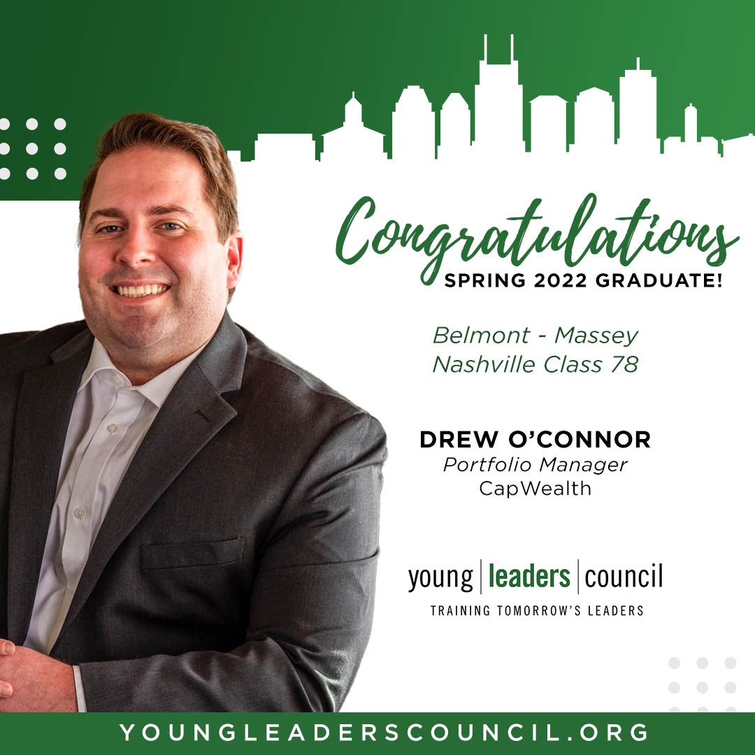 CapWealthMgt's tweet photo. Excited to announce CapWealth's Drew O'Connor is a Class 78 graduate of the Young Leaders Council. https://t.co/Sa6RWMZRIk
