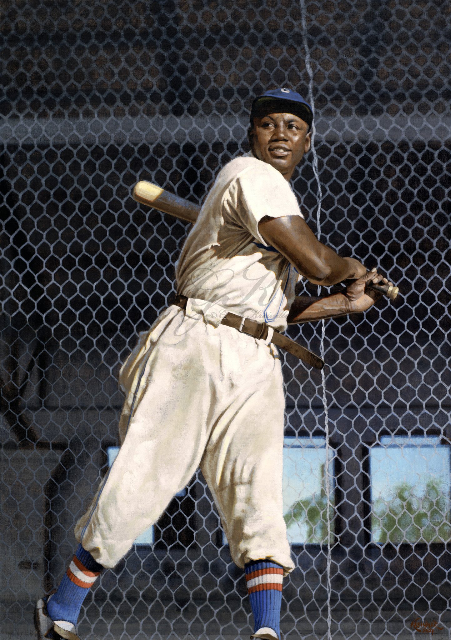 Graig Kreindler on X: Here's my painting of the great Josh Gibson