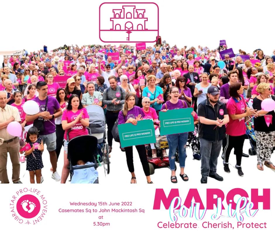 RockofLifeNI's tweet photo. Gibraltar March for Life will be happening on Wednesday 15th June!👣
Marching from Casemates Square at 5.30pm🇬🇮
https://t.co/UerFZLM6ag
#marchforlife #celebratelife #standupforlife #proliferock #gib4life #gibprolife https://t.co/9YfC74E10e