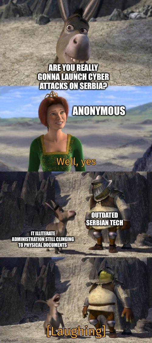keeps1991's tweet image. Loving this! Hahahahaha 

#Anonymous #Serbia
