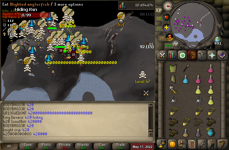 4Pkers's tweet photo. destroyed everything moving in the wild last night 
🧊🥱🍿👿 https://t.co/QKcP6WhUDO