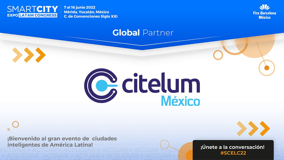 SmartCityLATAM's tweet photo. 🌎Los retos de nuestro nuevo mundo, solo podrán ser enfrentados con éxito si se implementan cambios positivos desde la colaboración estratégica, la innovación y el uso óptimo de la tecnología y el conocimiento.💡
¡Bienvenidos @citelumMX al #SCELC22! 👏
👉https://t.co/TVnFVh2OF2 https://t.co/55qjl4utov