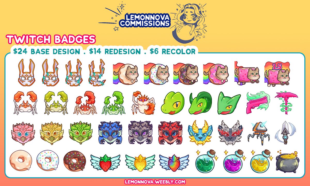 LemonnovaArt's tweet photo. ✨LEMONNOVA COMMISSIONS ARE OPEN ✨

RT’s are appreciated ◍•ᴗ•◍

#commissionsopen #twitchemotes #LemonnovaArt https://t.co/vyXXimvINR