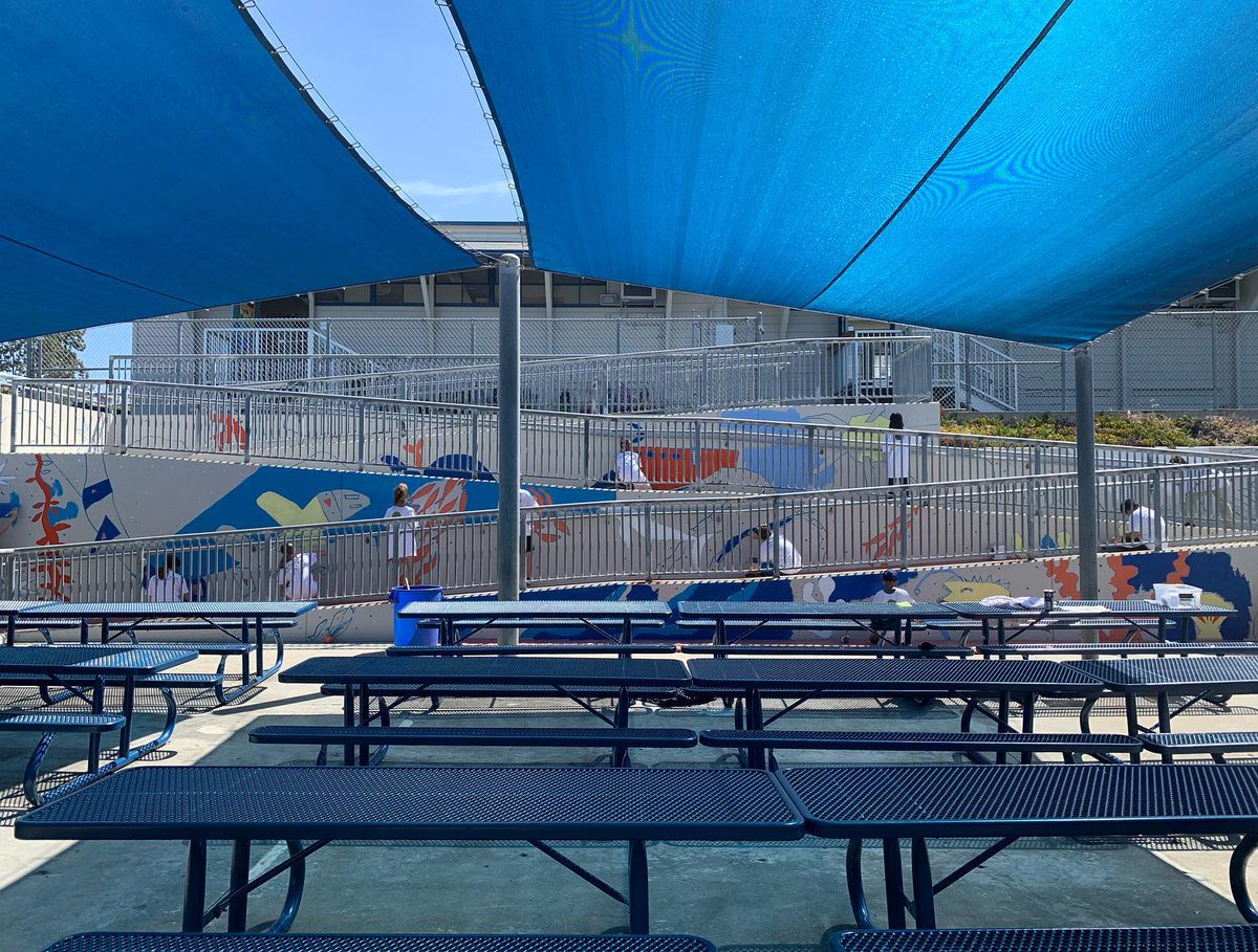 ArtReachSD's tweet photo. This project was funded by the Toler Elementary PTA. ⛵️  Huge thanks to you all! 

#artreachmuralprogram #artreachsd #muraleducation #artseducation #artsnonprofit #collaborativemural #schoolmurals #oceanmural #youthmural #mural https://t.co/T41uw649NS
