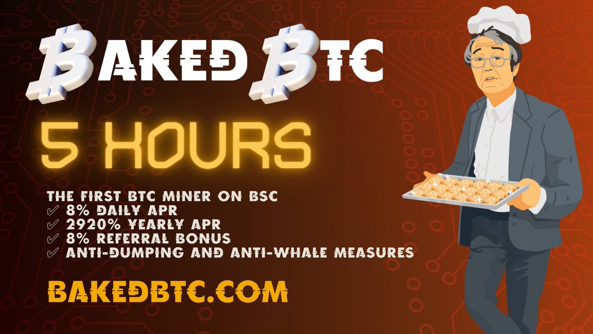 Running4Crypto's tweet photo. @thechrispace #BAKEDBTC is live!!! https://t.co/6HFweXPbjq