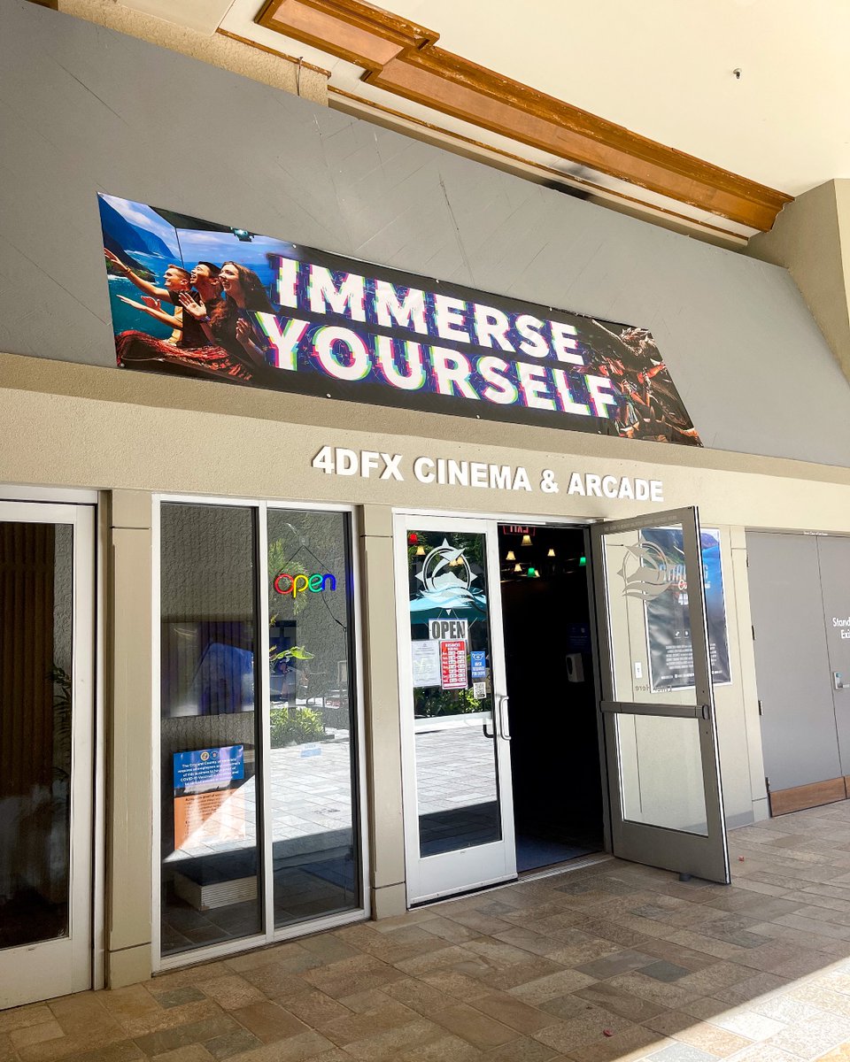 Need somewhere to cool down this #summer? Come see us at the <a href="/HiltonHawaiian/">HiltonHawaiian</a> right next to the Tapa Pool and Bar! Catch a #4DFX featured film, play a <a href="/Chambershawaii/">Chambers Escape Games</a> #virtualreality escape game, and enjoy some classic arcade games in our Cosmic Arcade. #HICinemAttractions